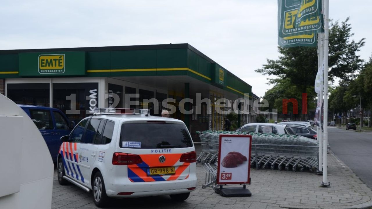 Foto: Poging overval Emte Enschede; politie zoekt drie mannen