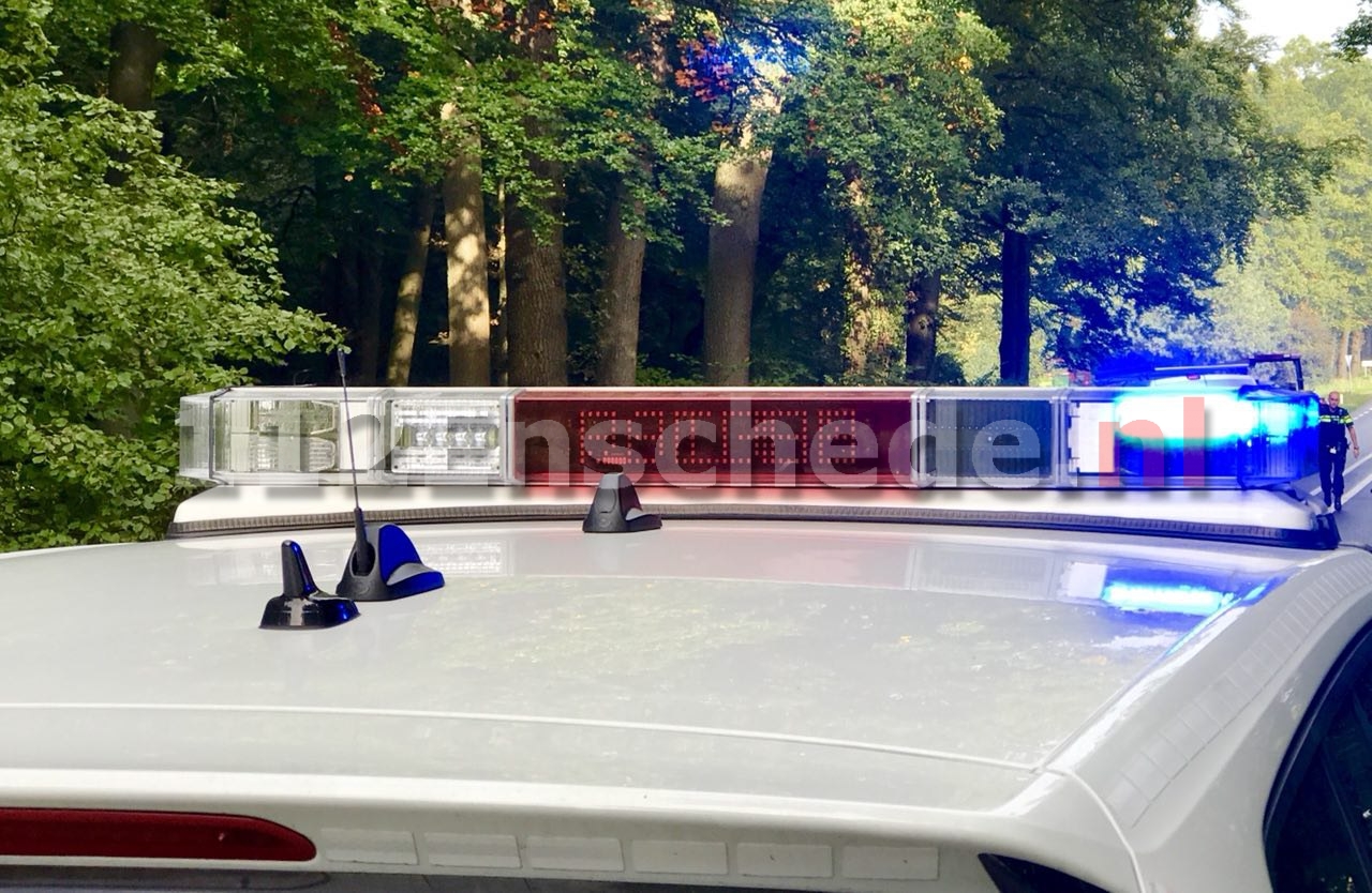 Lange file door aanrijding in Lonneker