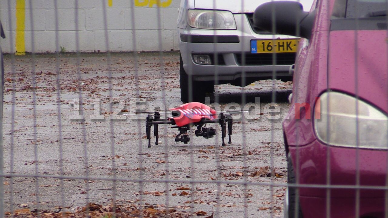 Brandweer zet drone in bij onderzoek grote brand Enschede