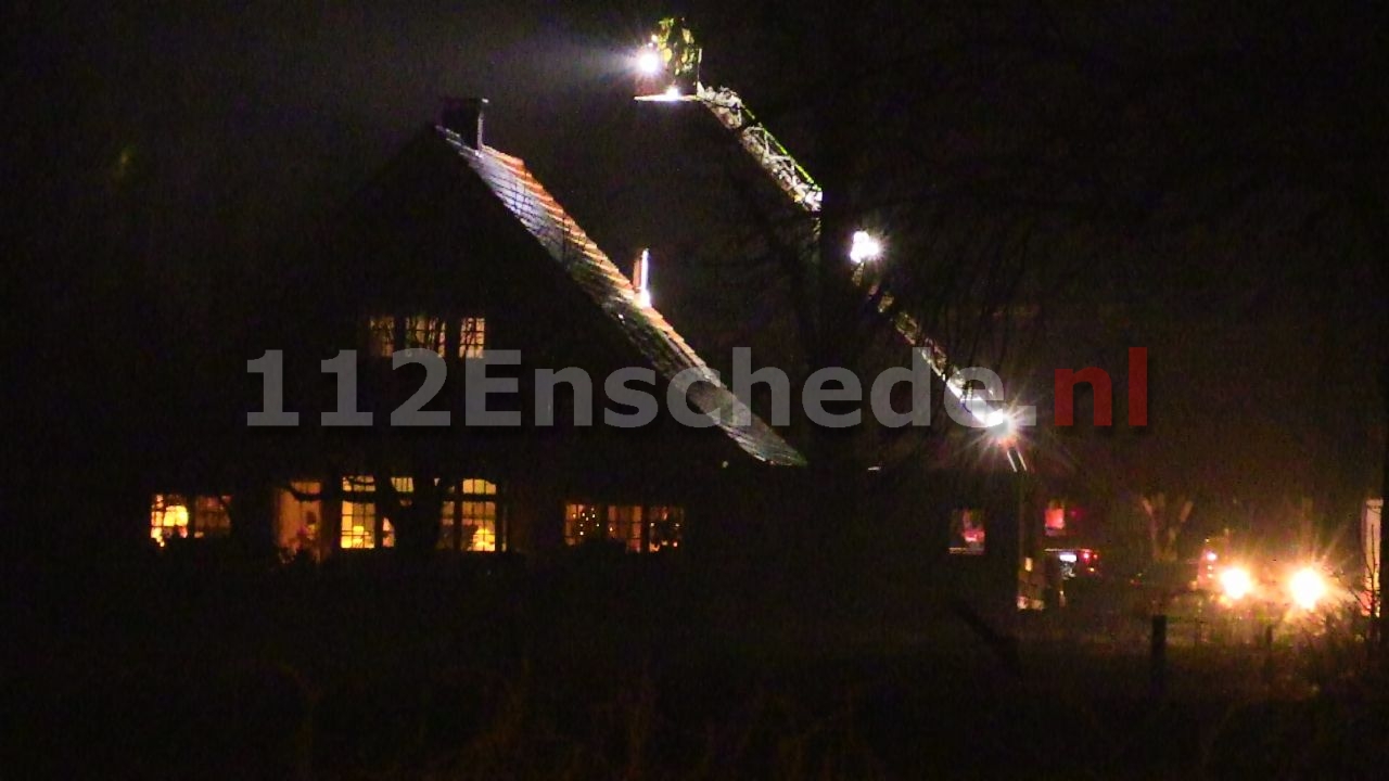 Forse schoorsteenbrand Oldenzaalsestraat Enschede