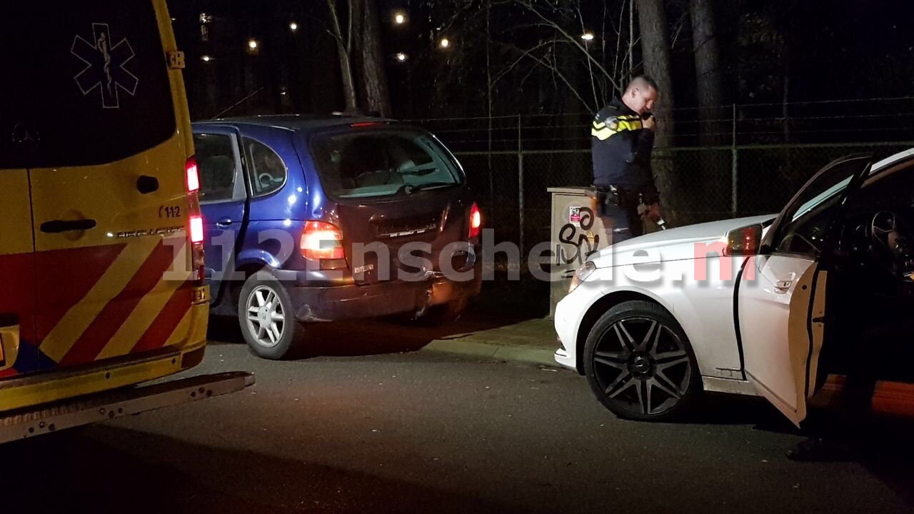 Schade na kop-staart aanrijding Gronausestraat Enschede