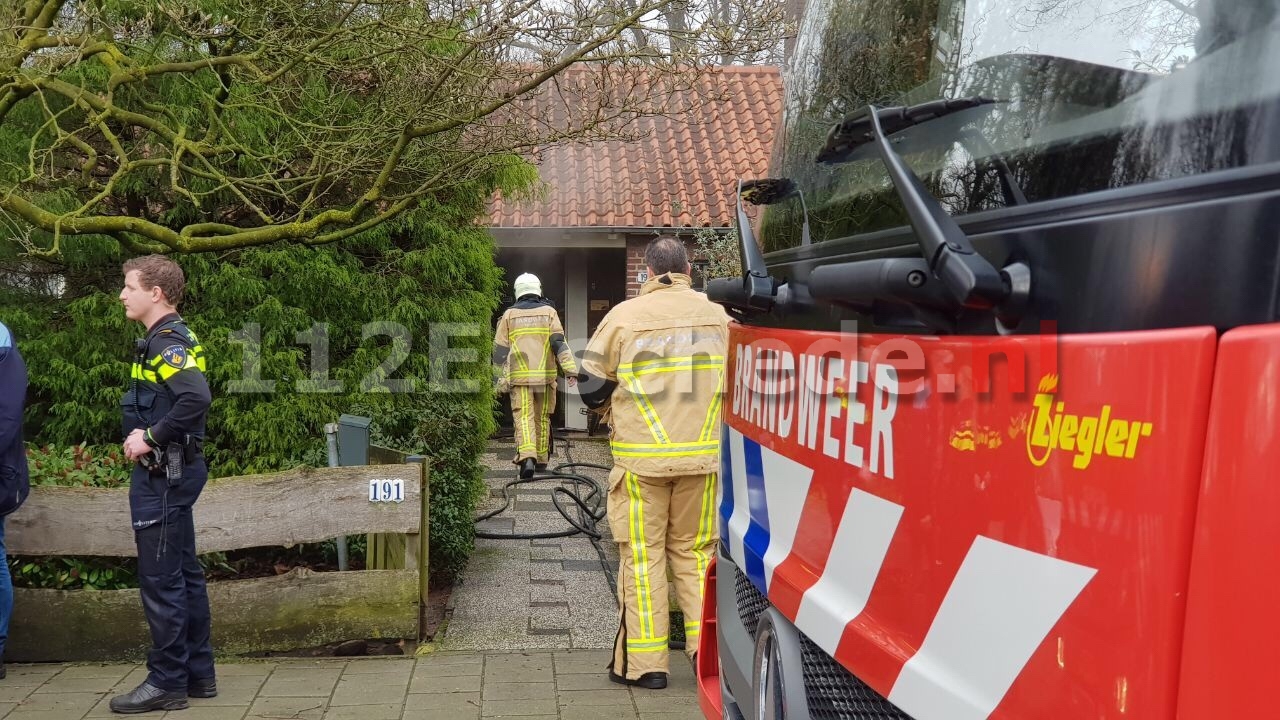 Brand in woning Minkmaatstraat Enschede