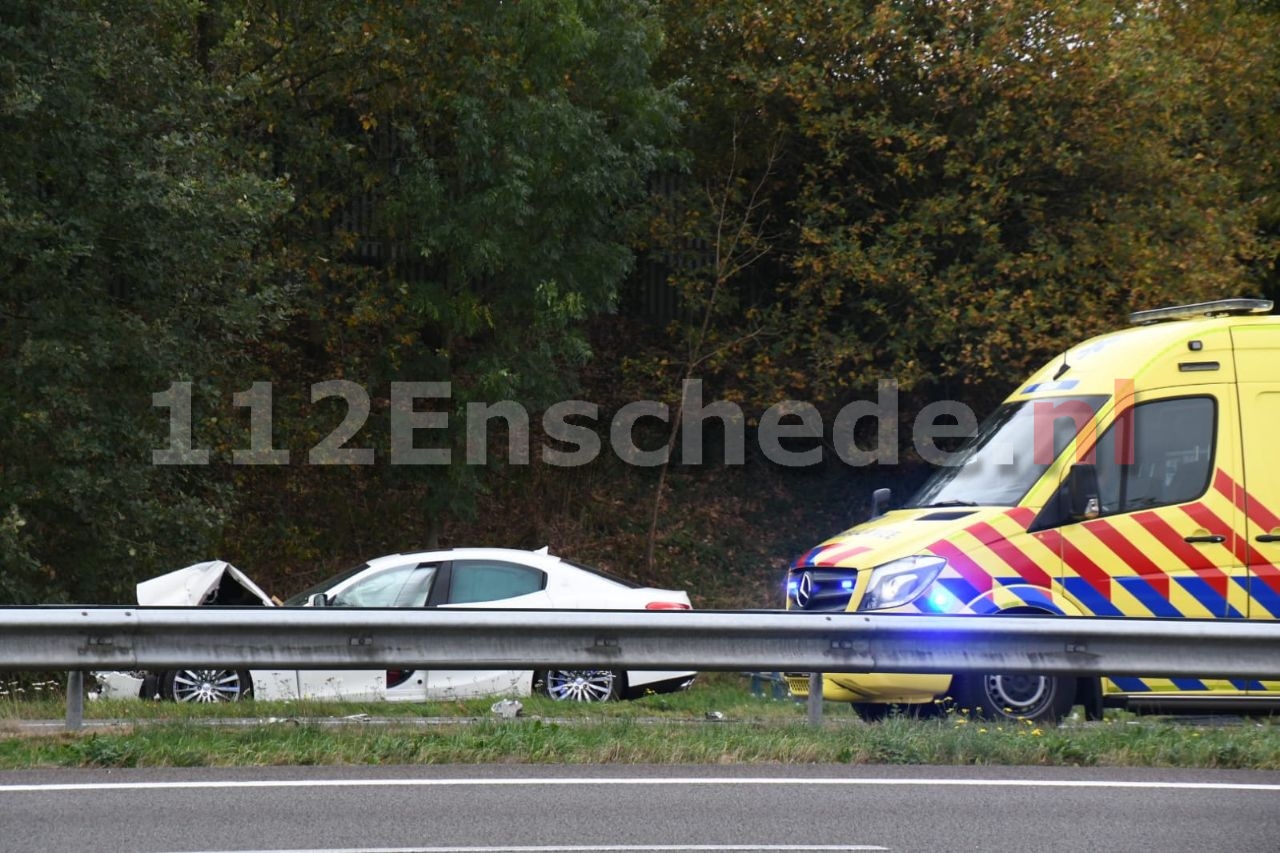 Opnieuw aanrijding bij werkzaamheden op A35 bij Enschede