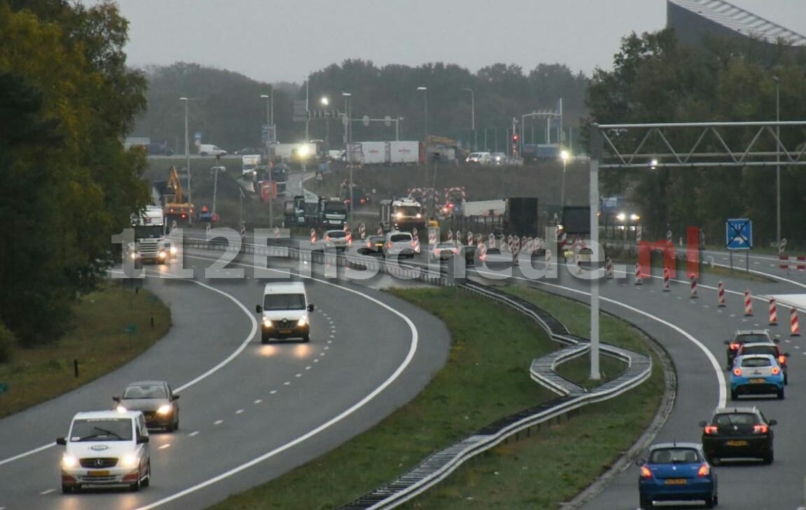 Opnieuw verschillende aanrijdingen op de A35 bij Enschede