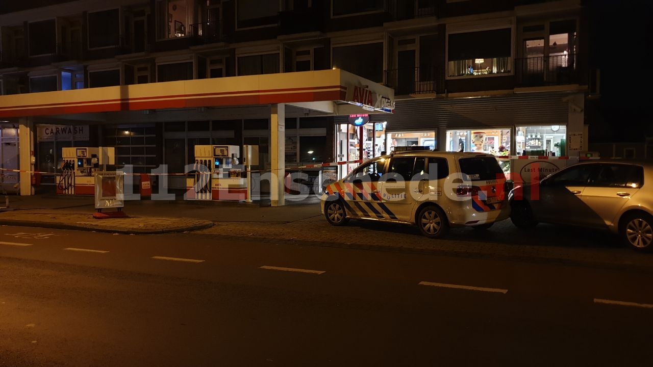 UPDATE (VIDEO): Overval op tankstation in Enschede; politie zoekt dader