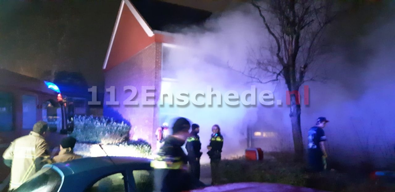 Forse woningbrand in Enschede
