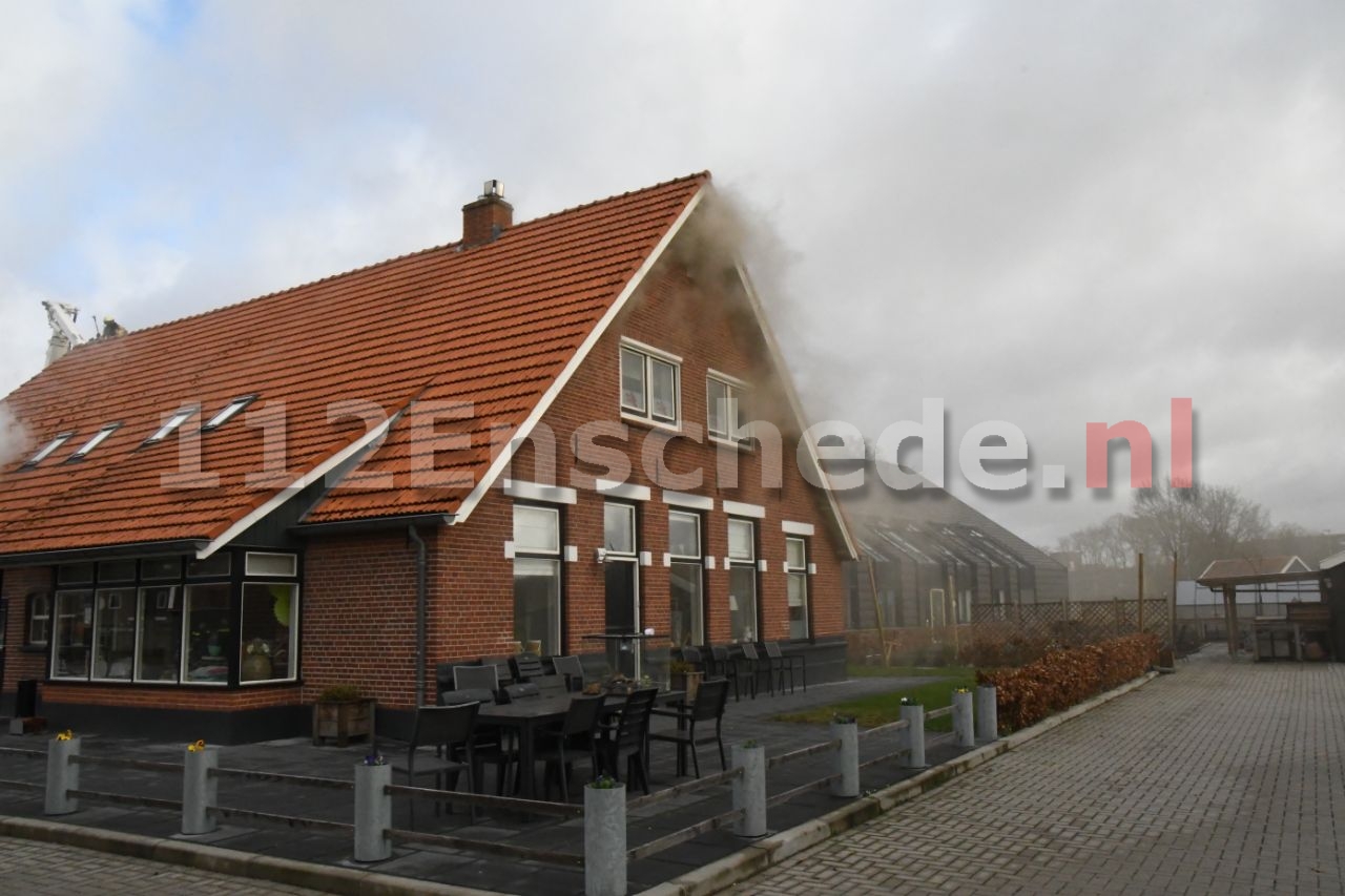 Brand bij zorgboerderij in Enschede
