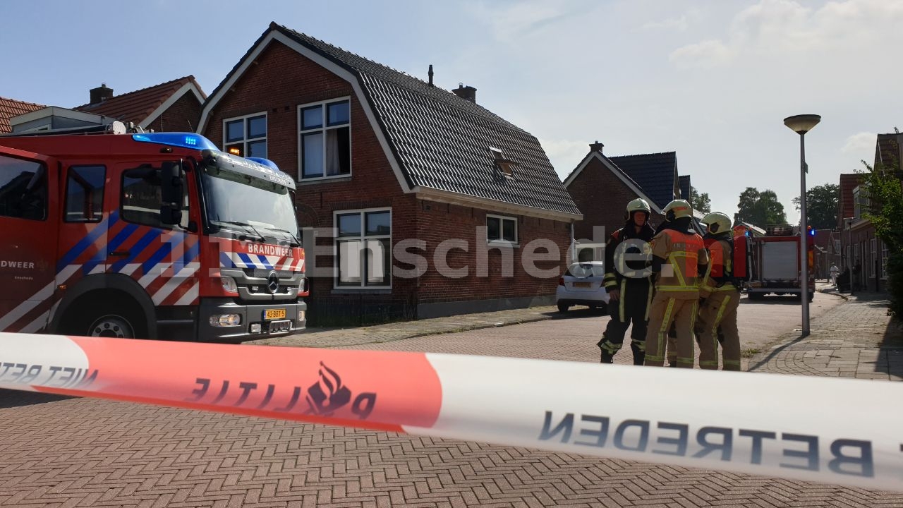 Brand op slaapkamer van woning in Enschede