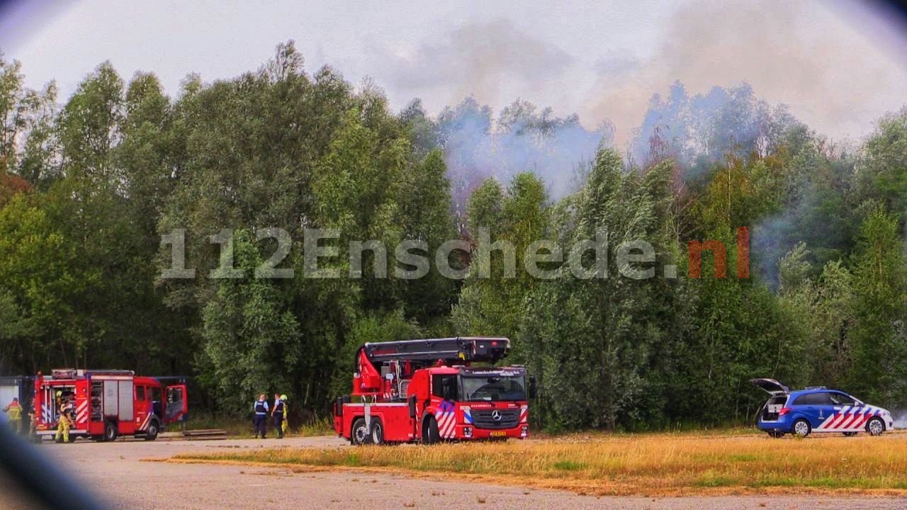 Brandweer rukt uit voor brand op Vliegveld Twenthe