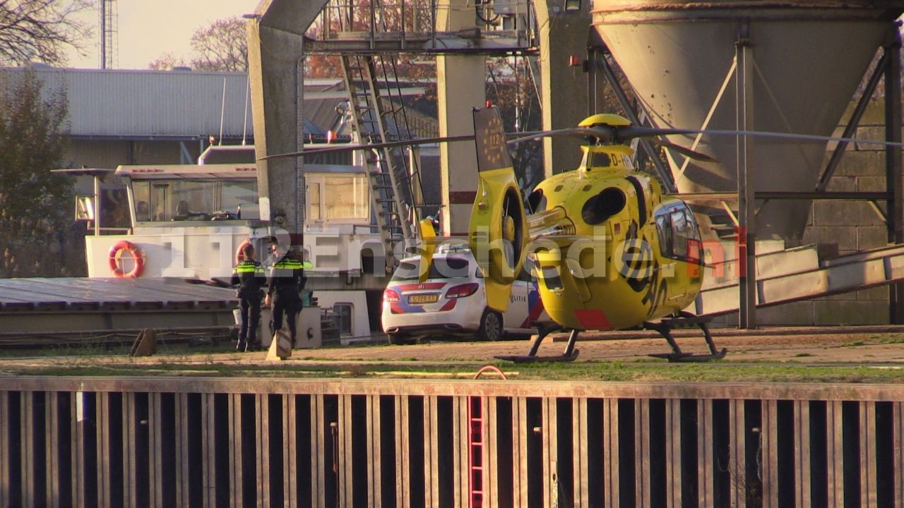 Traumahelikopter landt in havengebied van Enschede