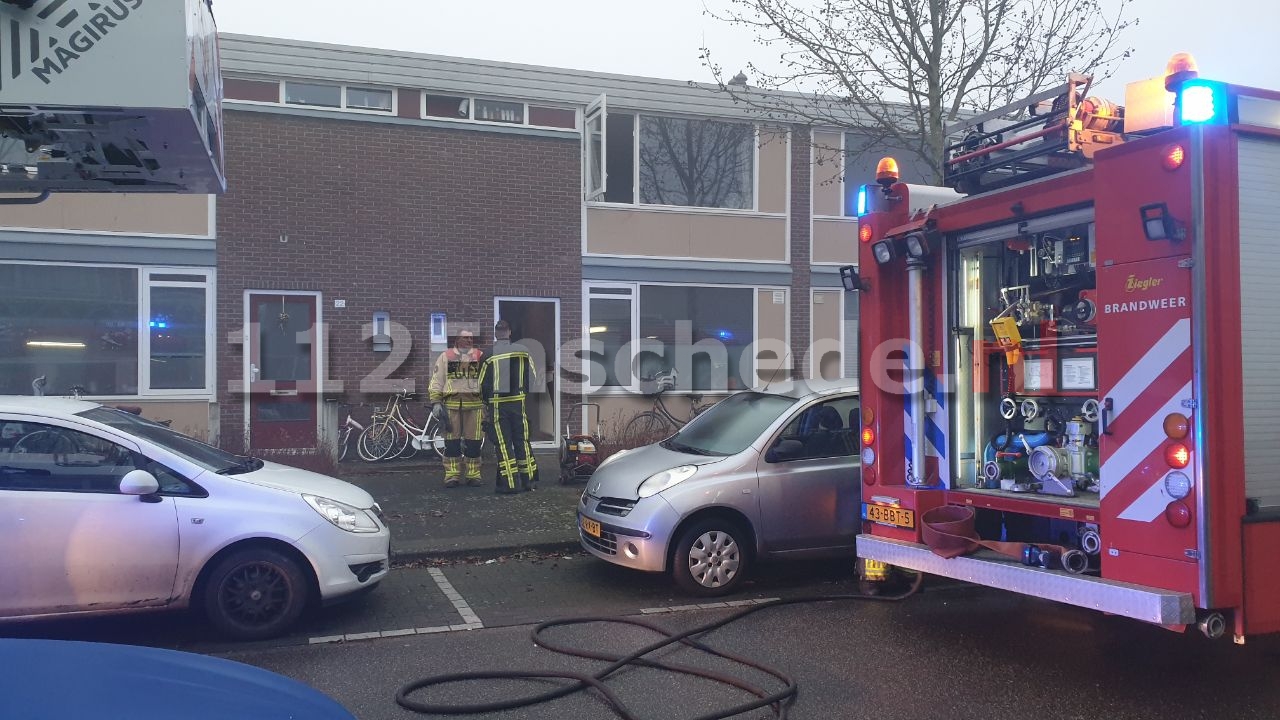 Brand op slaapkamer van woning in Enschede