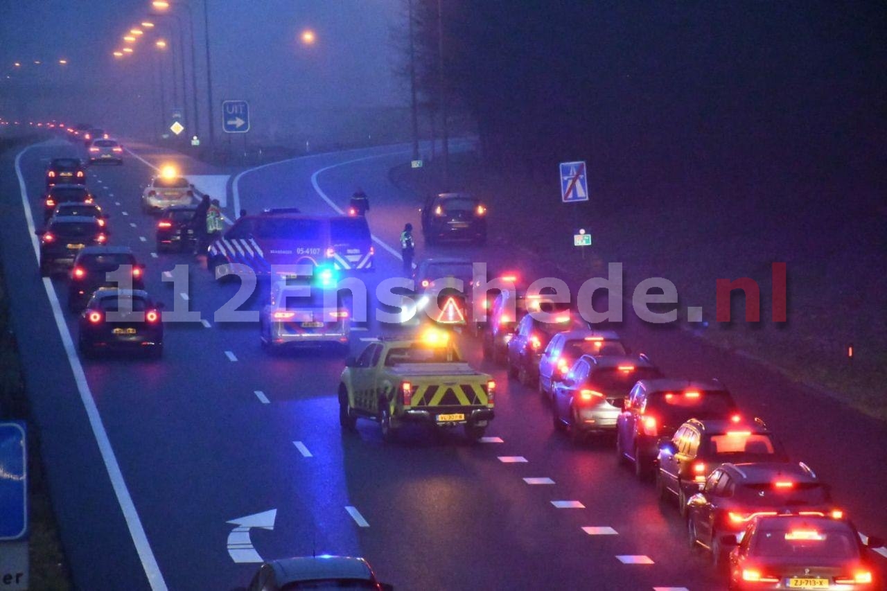 File door aanrijding op de A35 bij Enschede