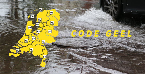 Code geel: KNMI waarschuwt voor onweersbuien met veel neerslag