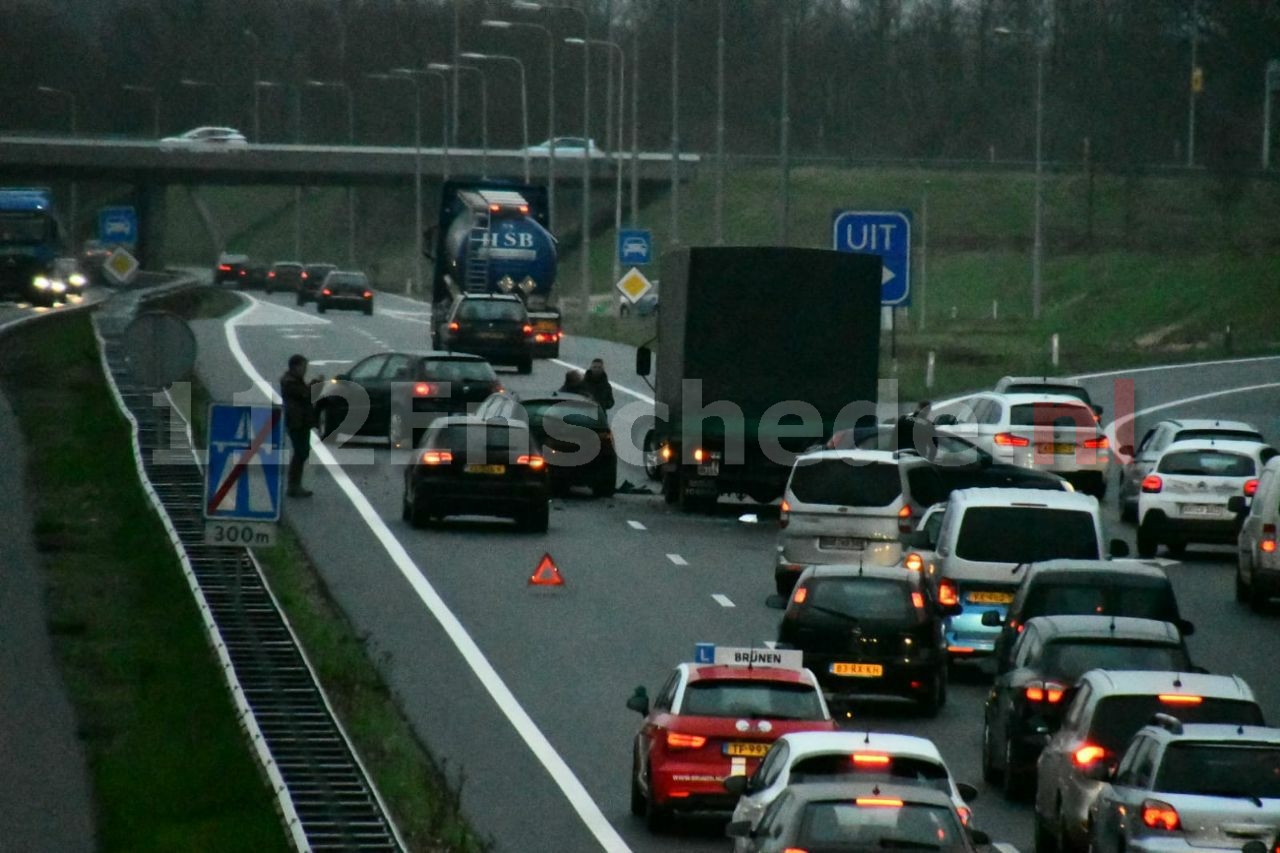 Ongeval met vrachtwagen op de A35 bij Enschede