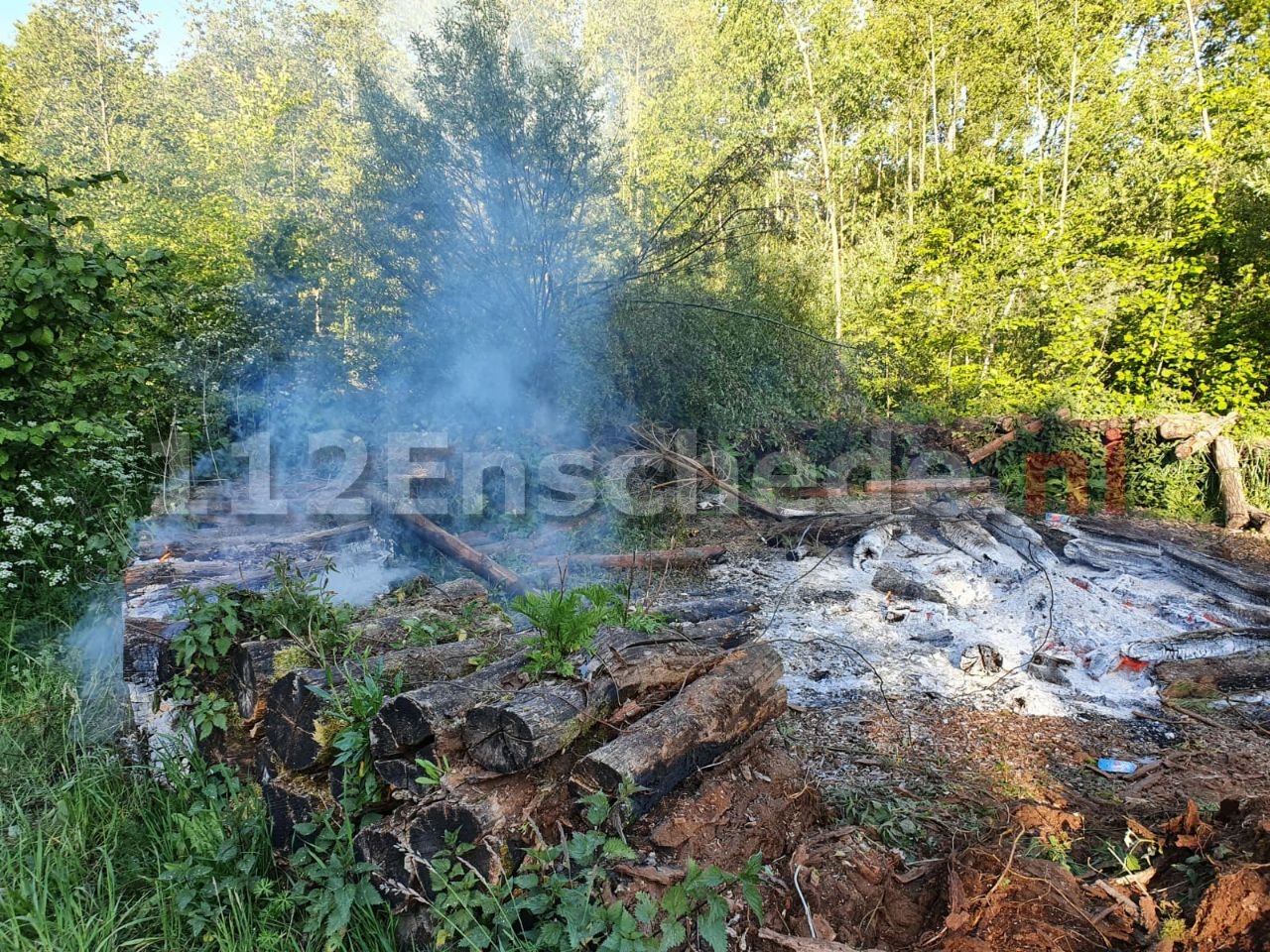 Brandje bij Ecozone bij Glanerbrug