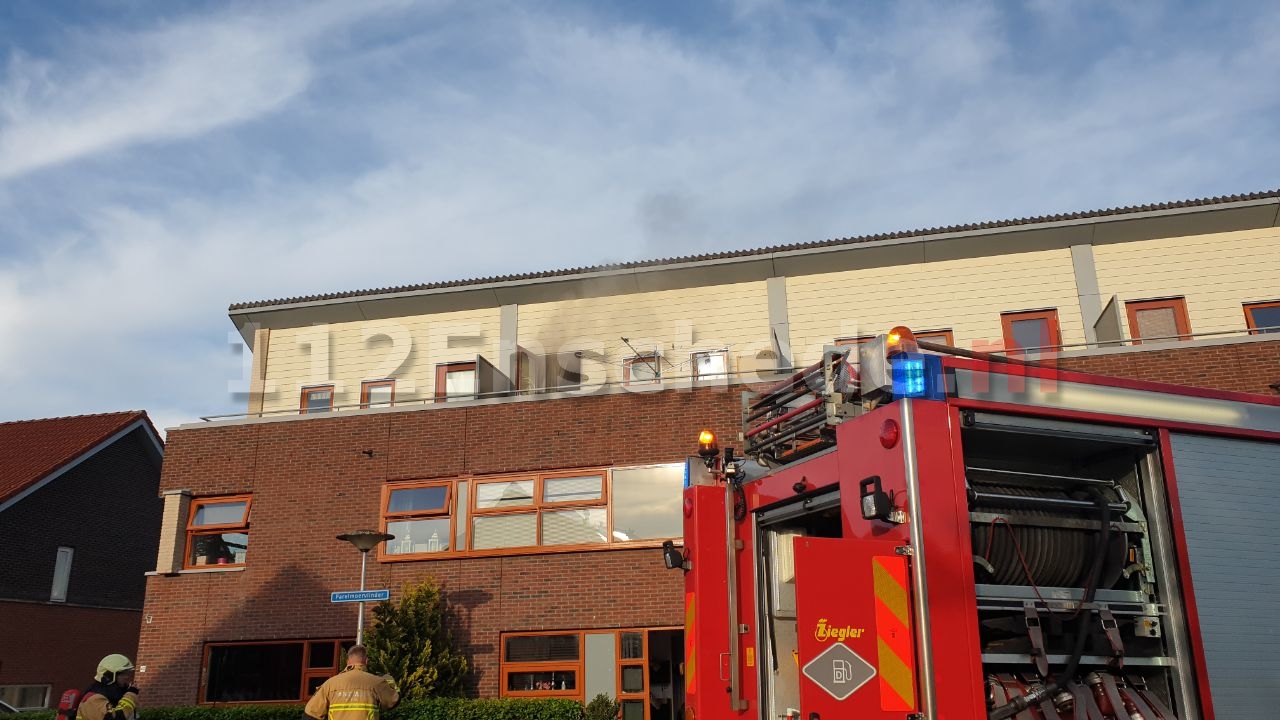 Brand op zolder van woning in Glanerbrug