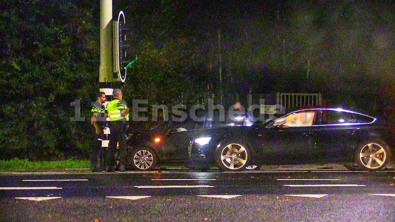 Aanrijding op nieuwe kruising N733 in Enschede