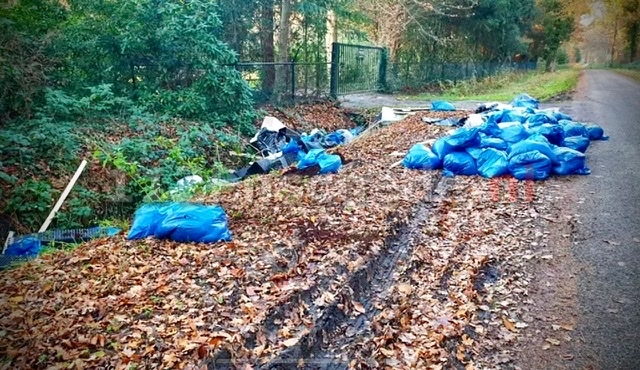 VIDEO: Grote hoeveelheid hennepafval gedumpt in buitengebied van Enschede