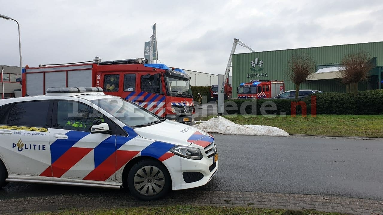 Brand in machine bij bedrijf op de Marssteden in Enschede