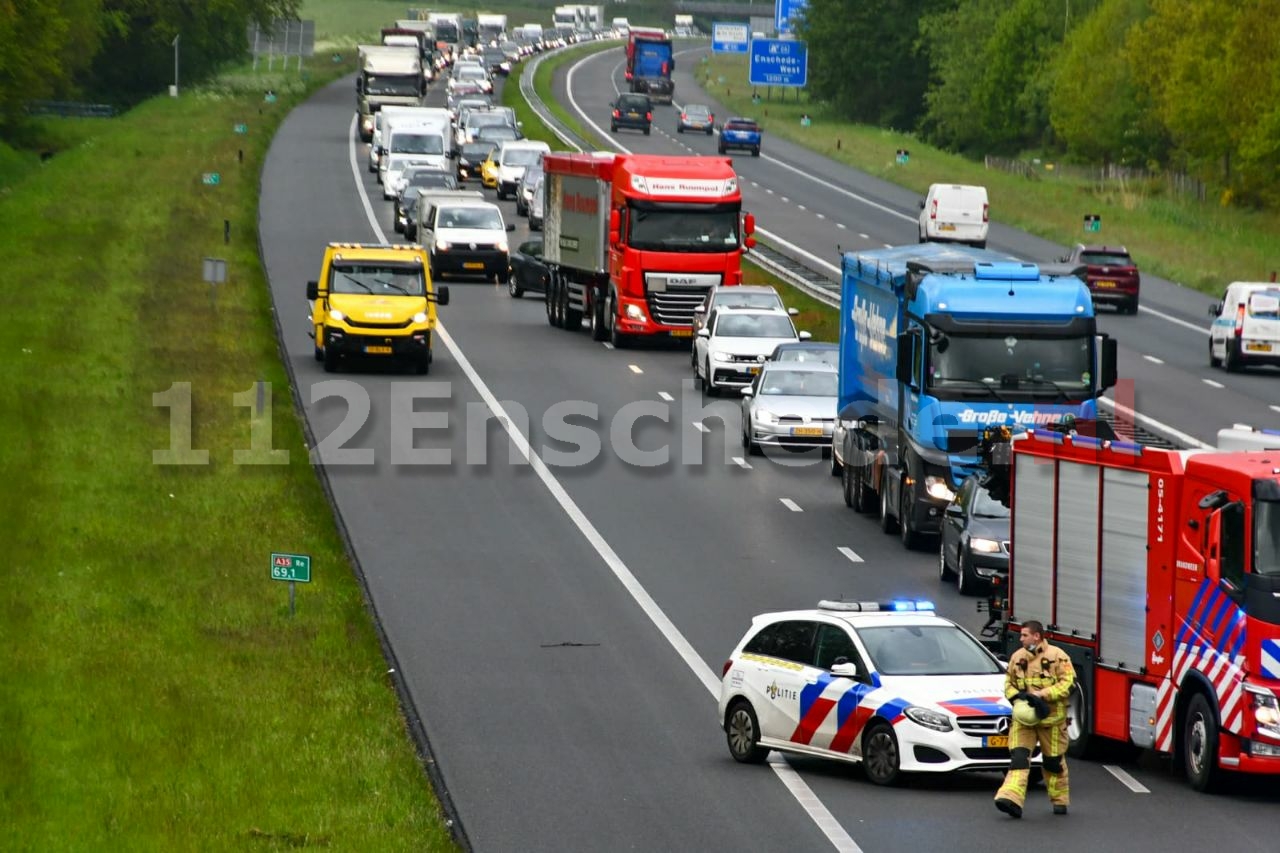 Ongeval op A35 bij Enschede
