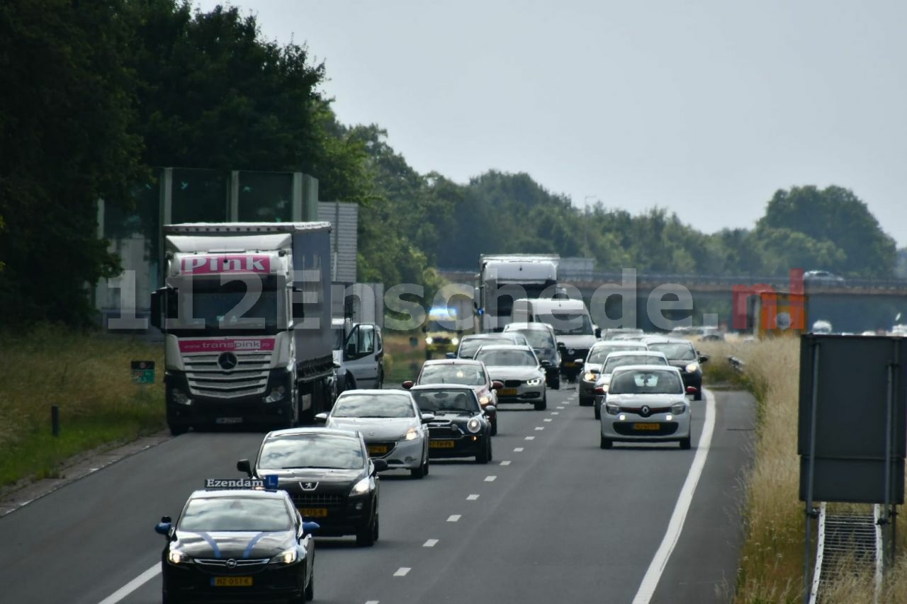 Opnieuw ongeval A35 Enschede-Zuid