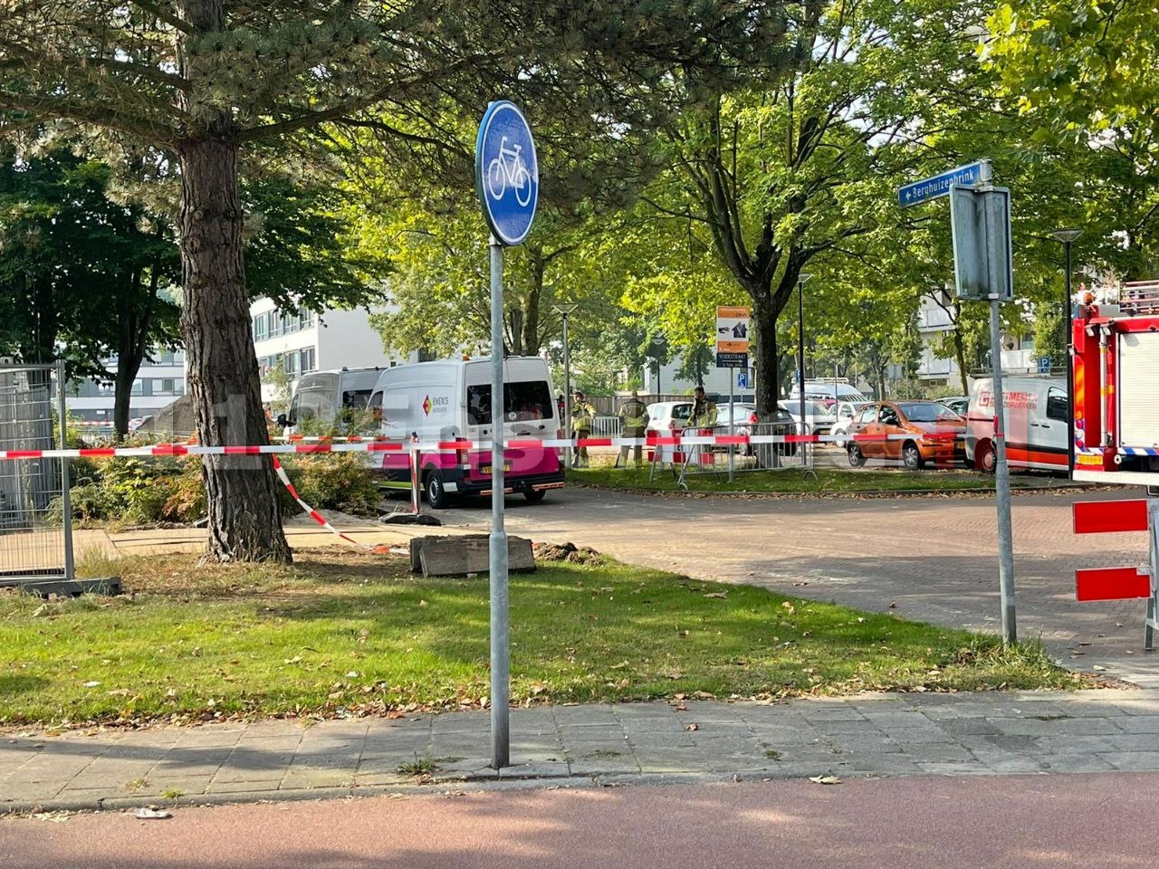 Wijk in Enschede afgezet wegens gaslek, gaslucht in omgeving