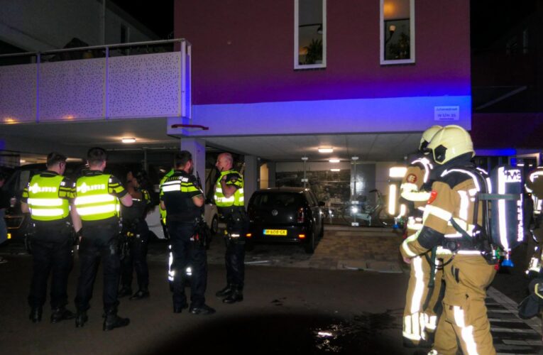 Brand in appartementencomplex in Enschede