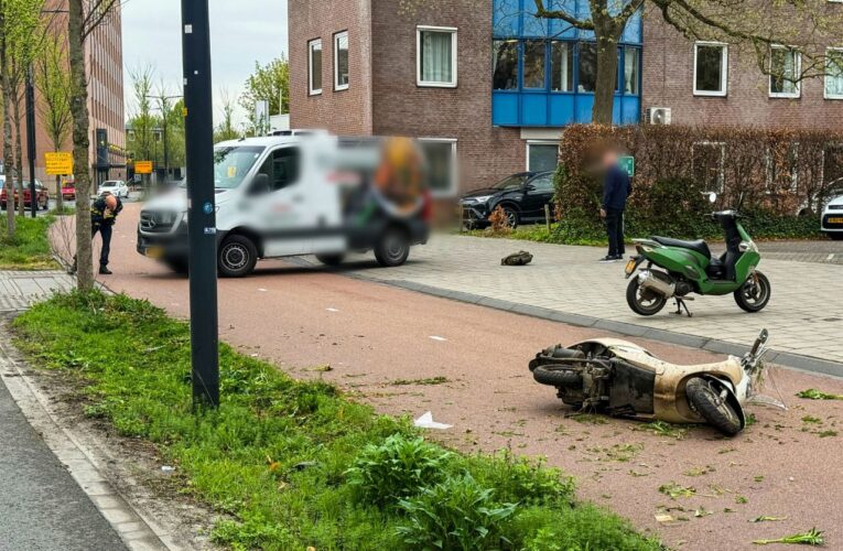 Scooterrijder gewond bij aanrijding in Enschede, traumahelikopter geannuleerd
